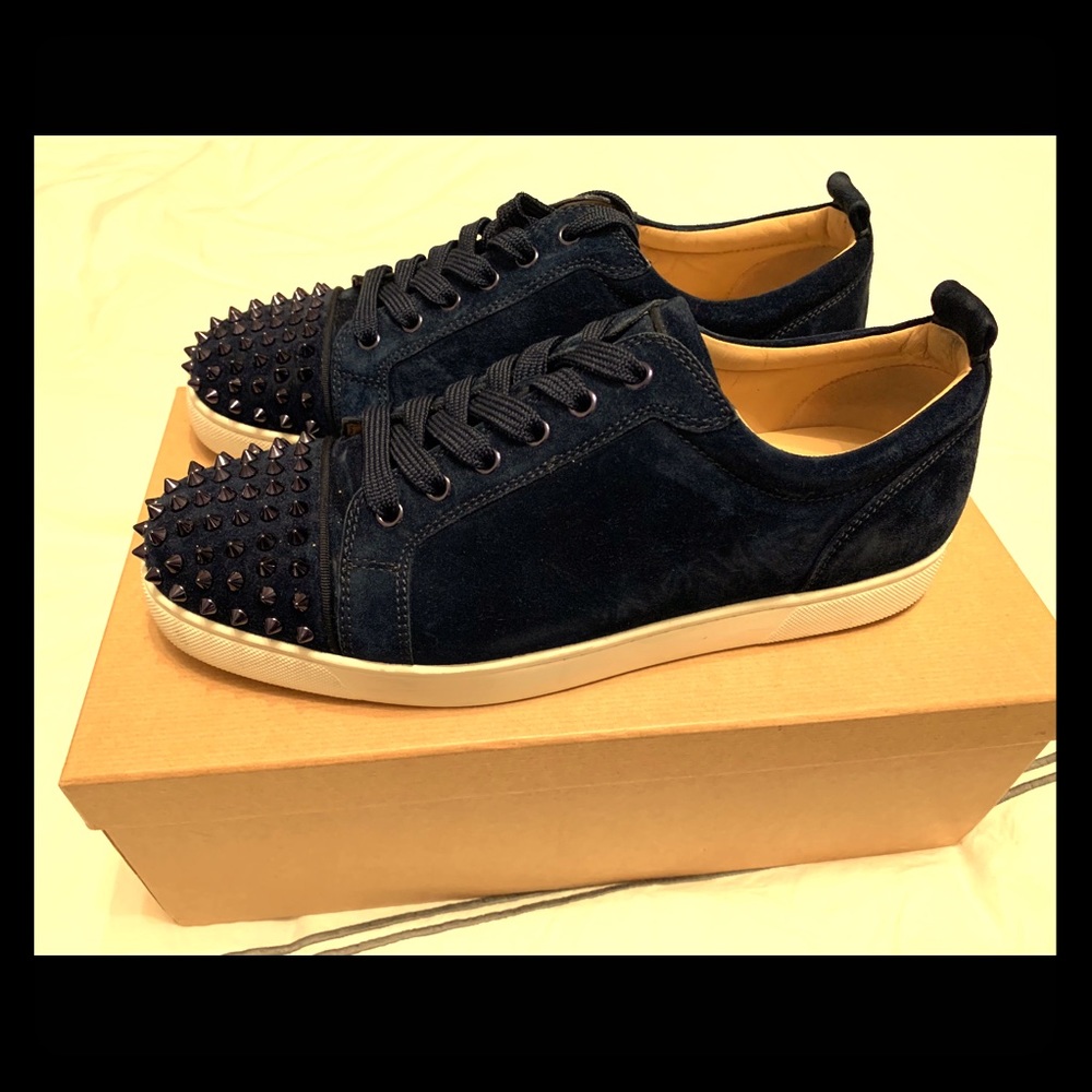 Christian Louboutin Spike Flat Veau Velours